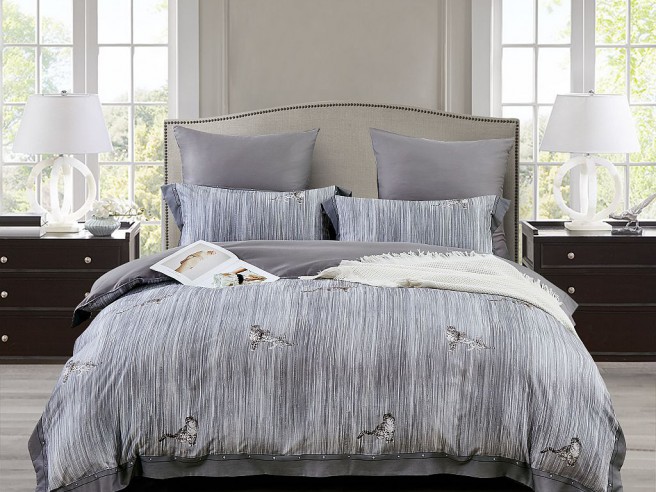 Комплект постельного белья Евро, фланель-тенсел 2362-6 Комплект постельного белья Евро, фланель-тенсел 2362-6